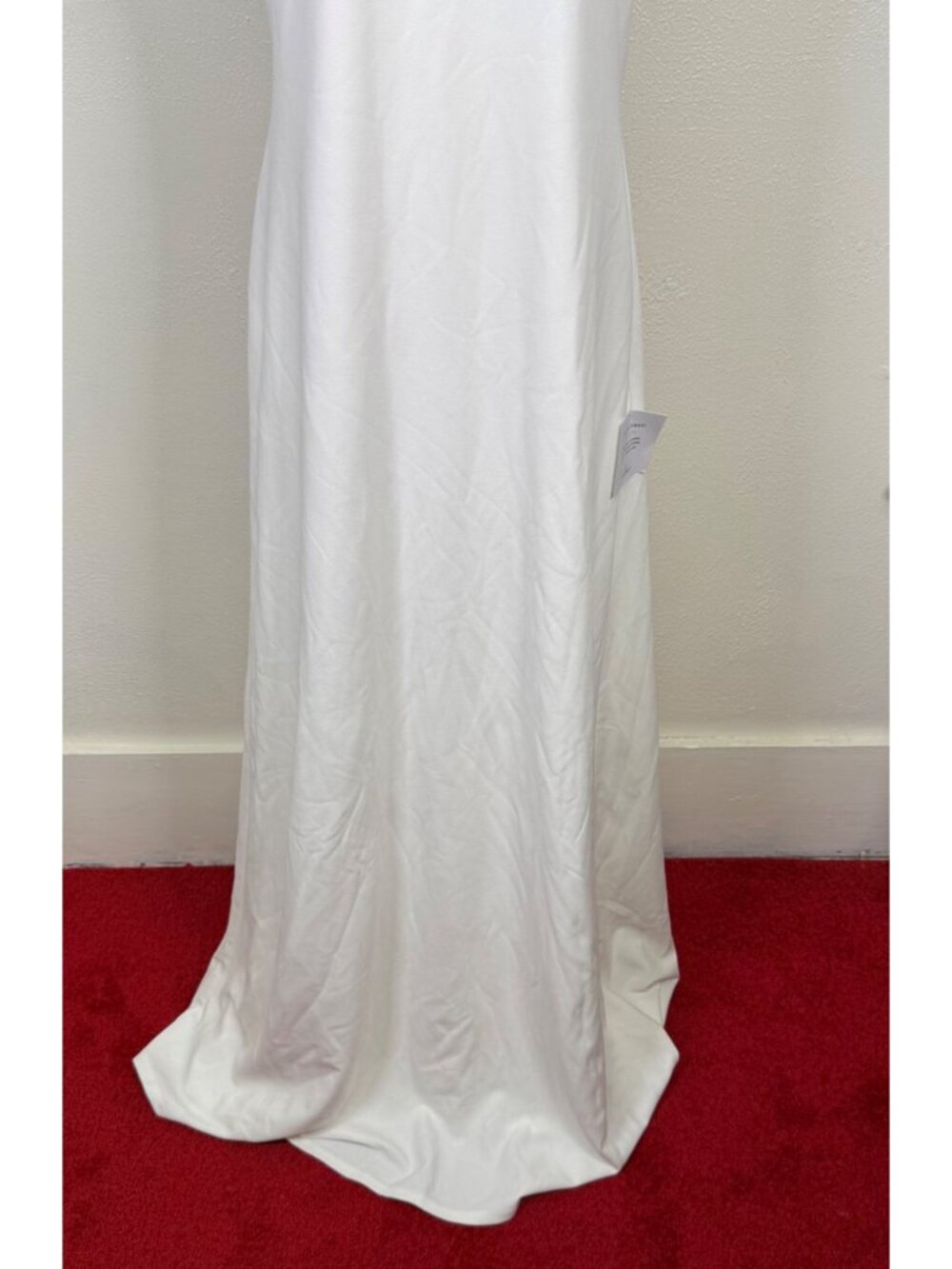 Lulus Alaura White Backless Halter Maxi Dress Wedding Bridal Party Formal XL - Picture 8 of 16